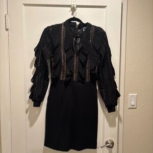 French connection drill top mini dress